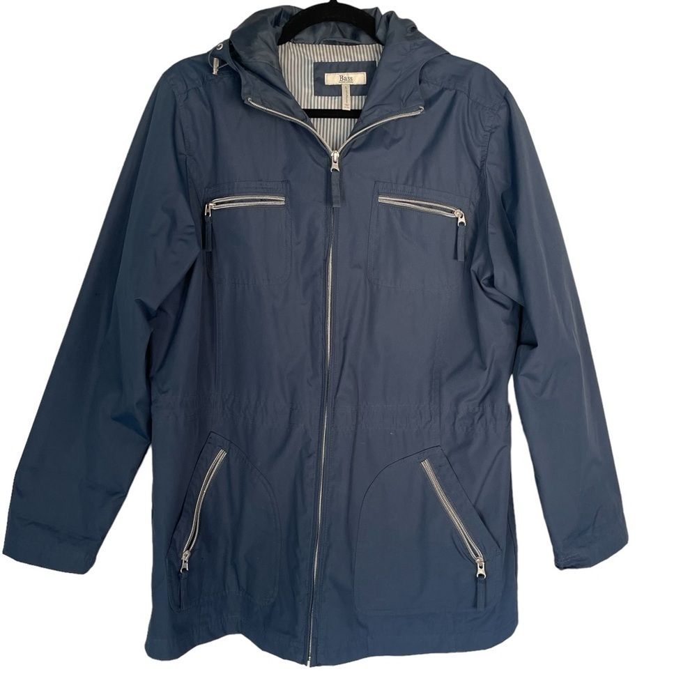 Bass Blue Raincoat by GH Bass & Company Trench Rain Coat